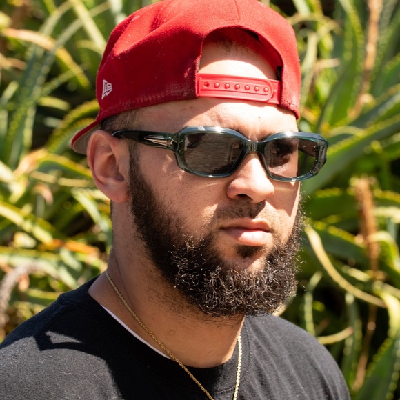 Y2K Mint Green Wrap Around Retro Wrap Trendy Rectangle Men Women Rave Sunglasses - Picture 5 of 5